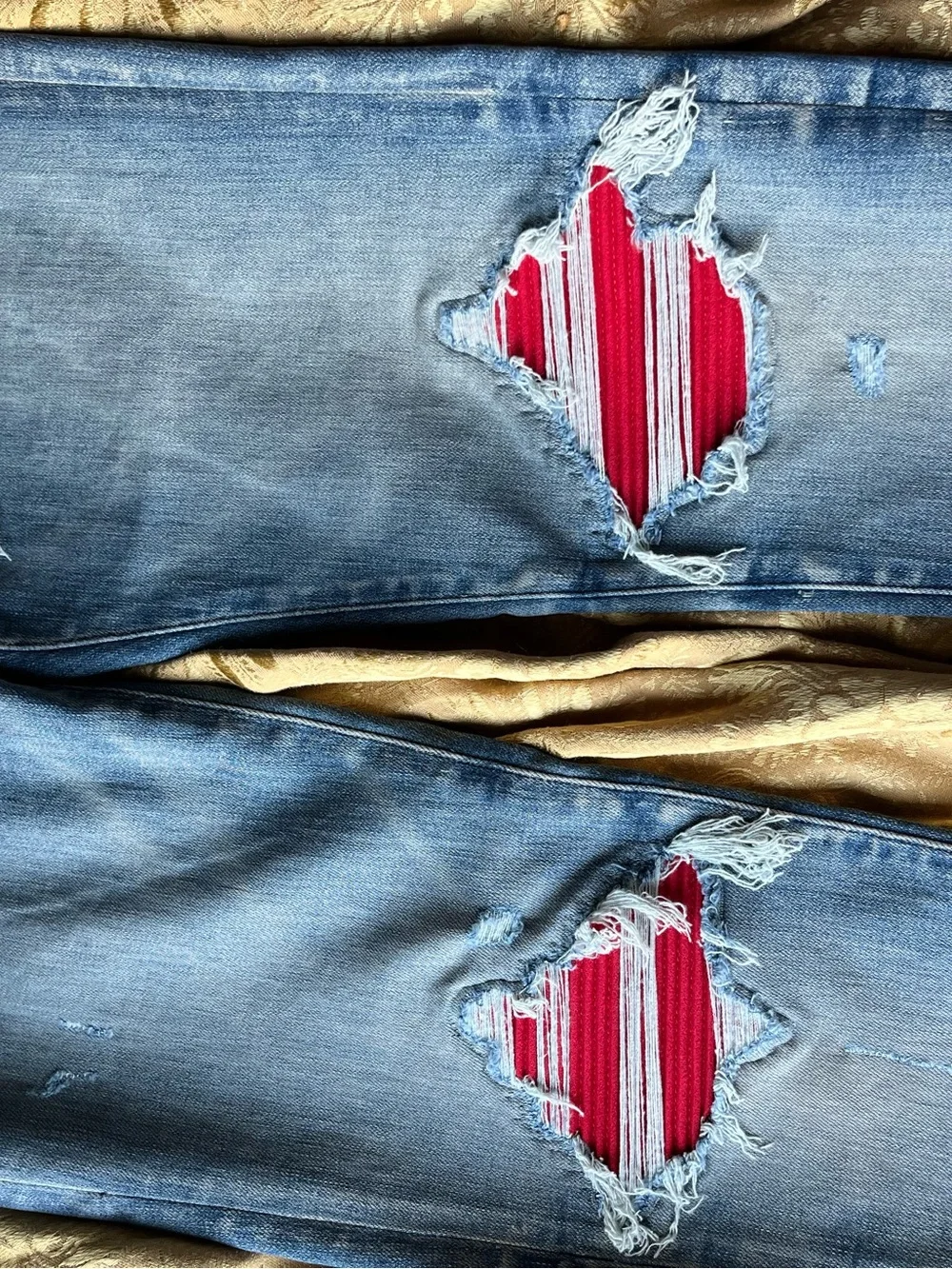 AMIRI MX1 Clay Indigo Red Jeans Men’s 32